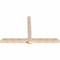 Ekena Millwork Eugene Smooth Timber Gable Bracket, Douglas Fir, 96"W x 60"H x 5 1/2"D x 5 1/2"F, 15/12 Pitch GBW096X60X0606EUG00SDF - alternate 2